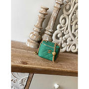 Chanel Vanity Leather Mini Bag Green 10.5x8.5x7cm - 1