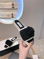 Chanel Mules Crochet Black & Ivory - 4