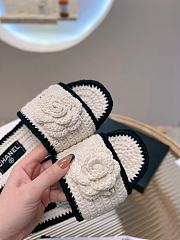 Chanel Mules Crochet White & Ivory - 3