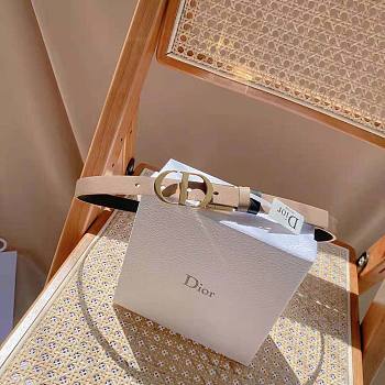 Dior 30 Montaigne Reversible Belt Hazelnut Black 2cm