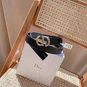 Dior 30 Montaigne Crystals Belt Black 2.7cm - 3