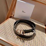 Dior 30 Montaigne Crystals Belt Black 2.7cm - 2