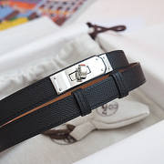 Hermes Black Silver Belt - 6