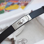 Hermes Black Silver Belt - 5