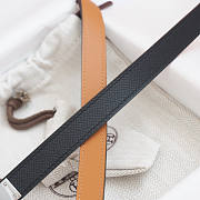 Hermes Black Silver Belt - 4