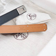 Hermes Black Silver Belt - 3