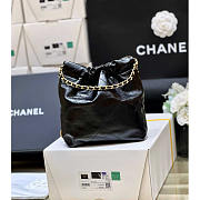 Chanel 22 Mini Handbag Calfskin Gold Black 20x19x6cm - 4