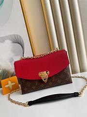 Louis Vuitton LV Saint Placide Red 25 x 16.5 x 7 cm - 1