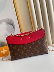 Louis Vuitton LV Saint Placide Red 25 x 16.5 x 7 cm - 3