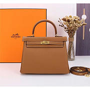 Hermes Kelly Togo Gold Brown 25cm - 1