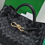 Bottega Veneta Small Andiamo Black 25x22x10.5cm - 2