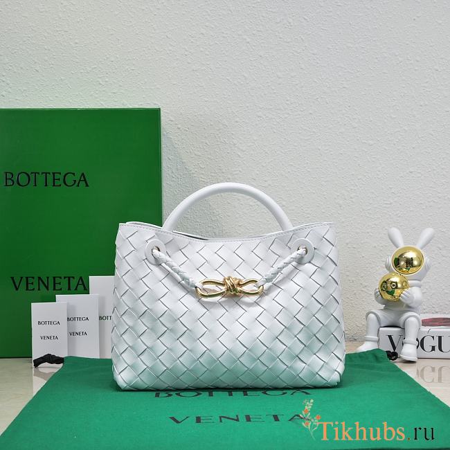 Bottega Veneta Small Andiamo White 25x22x10.5cm - 1