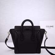 Celine Nano Luggage Bag in Drummed Calfskin 20x20x10cm - 4