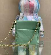 Chanel Small Bucket Bag Lambskin Gold Green 17 × 16 × 7 cm - 5