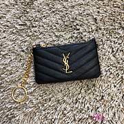 YSL Key Pouch Monogram Black Gold 13.5 x 7.5 x 2 cm - 1