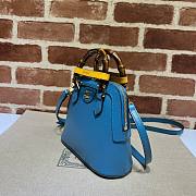 Gucci Diana Mini Tote Bag Blue 20x16x8.5cm - 4