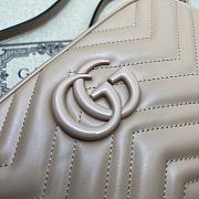 Gucci GG Marmont Matelassé Shoulder Bag Rose Beige 24x13x7cm - 5