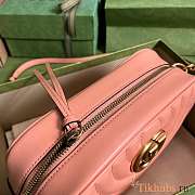 Gucci GG Marmont Shoulder Bag Peach Leather 24x13x7cm - 4