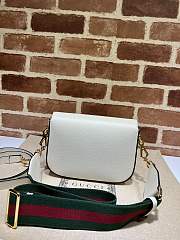 Gucci x Adidas Horsebit 1955 Shoulder Bag White Black 20x14x5cm - 2