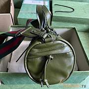 Gucci Small Duffle Bag With Tonal Double G Green 28.5x16x16cm - 4