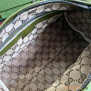 Gucci Small Duffle Bag With Tonal Double G Green 28.5x16x16cm - 2