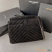 YSL College Medium Chain Black Bag 24x17x6.5cm - 5