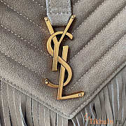 YSL College Medium Chain Gray Bag 24x17x6.5cm - 2