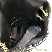 YSL Puffer Bag In Lambskin Black Gold Hardware 35x23x13.5cm - 2