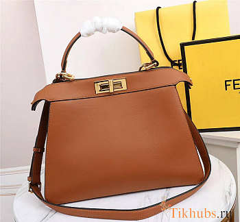 Fendi Peekaboo Medium Iseeu Brown 33.5x25.5x13cm