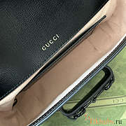 Gucci Horsebit 1955 Small Shoulder Bag Black 20.5x14.5x5cm - 3