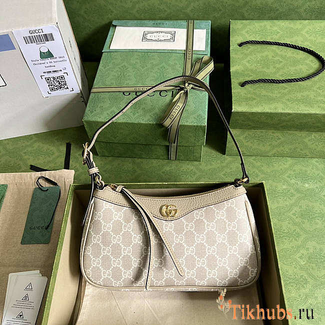 Gucci Ophidia Small Handbag Beige 25x15x6.5cm - 1