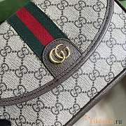 Gucci Ophidia Mini Shoulder Bag Brown 23x17x7cm - 2