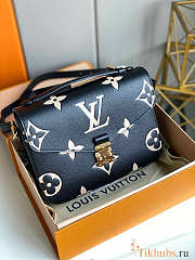 LV Pochette Metis Black and Beige 25x19x7cm - 1