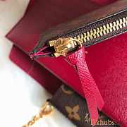  LV Pochette Felicie Fuchsia 21x12x3cm - 5