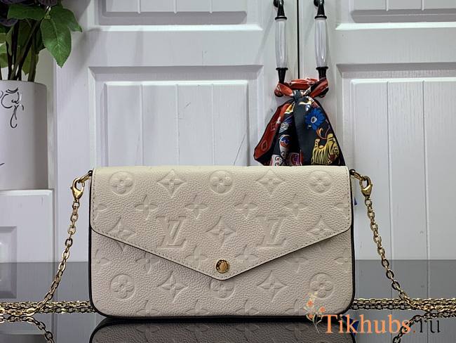 Louis Vuitton Felicie Pochette Cream 21 x 12 x 3 cm - 1