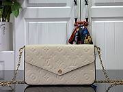 Louis Vuitton Felicie Pochette Cream 21 x 12 x 3 cm - 1