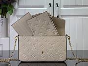 Louis Vuitton Felicie Pochette Cream 21 x 12 x 3 cm - 3