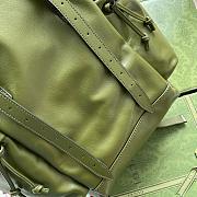 Gucci Backpack With Tonal Double G Forest Green 38x44x15cm - 3