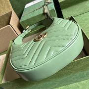 Gucci GG Marmont Matelassé Mini Bag Green 21.5x11x5cm - 5