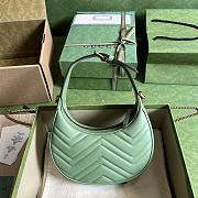 Gucci GG Marmont Matelassé Mini Bag Green 21.5x11x5cm - 3