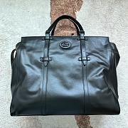 Gucci Tote Bag GG Tone On Tone Large Black 47x36x24cm - 1