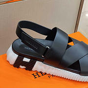 Hermes Electric Sandal Black White - 3