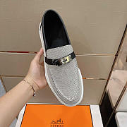 Hermes Game Slip-on Sneaker Gray - 4