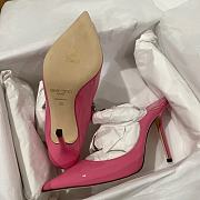 Jimmy Choo Candy Pink Patent Pumps Crystal 10cm - 3