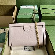 Gucci Ophidia Small Shoulder Bag GG Light Pink 26x17.5x8cm - 2