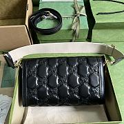 Gucci GG Matelassé Small Bag Black 25.5x16x8.5cm - 3