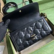 Gucci GG Matelassé Small Bag Black 25.5x16x8.5cm - 5