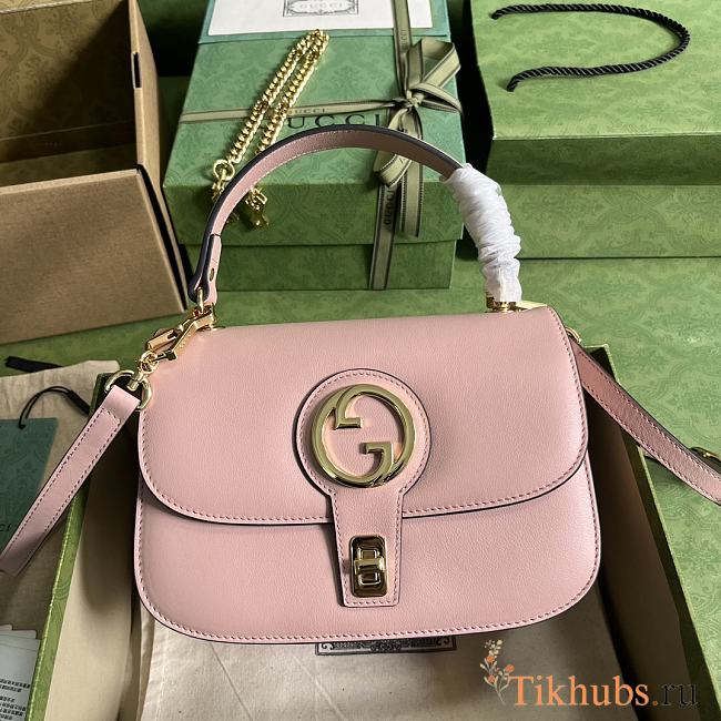 Gucci Blondie Small Top Handle Bag Light Pink 23x15x11cm - 1