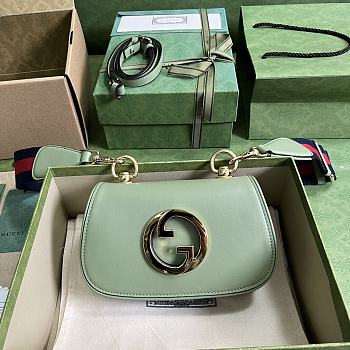 Gucci Blondie Shoulder Bag Light Green 22x13x5.5cm