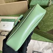 Gucci GG Marmont Matelassé Super Mini Bag Green 16.5x10.2x5.1cm - 4